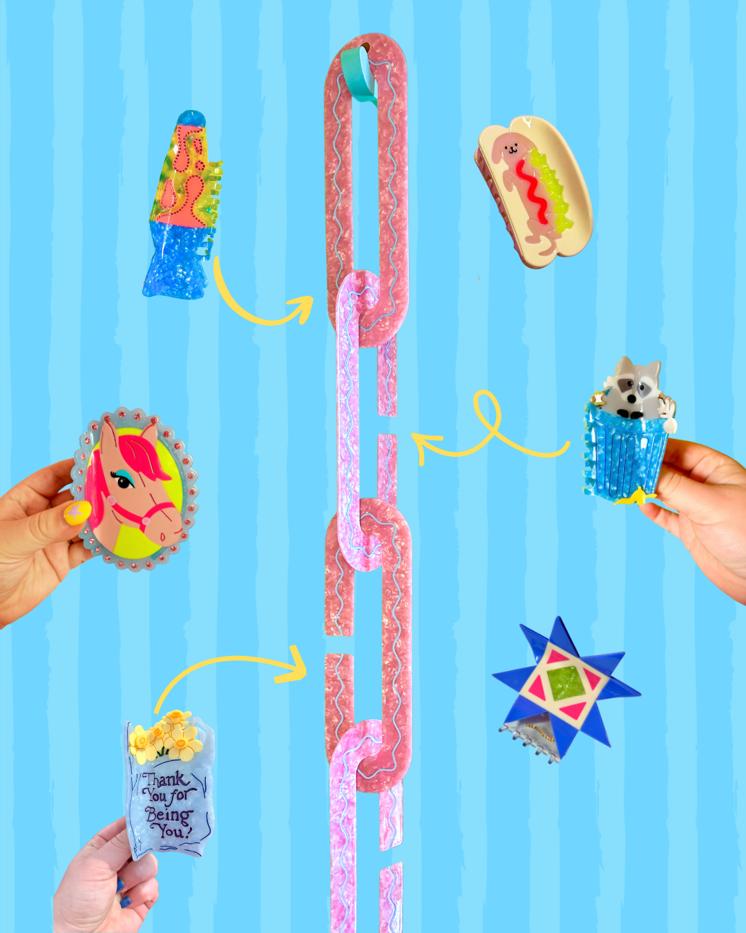 Hair Claw Accessory Chain TPF X Cool Your Jets