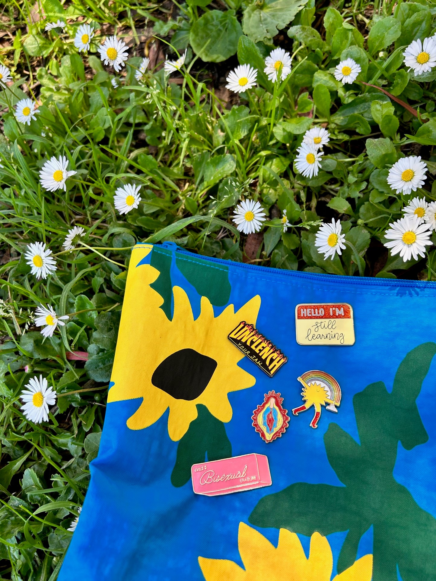 Unclench Your Jaw Enamel Pin