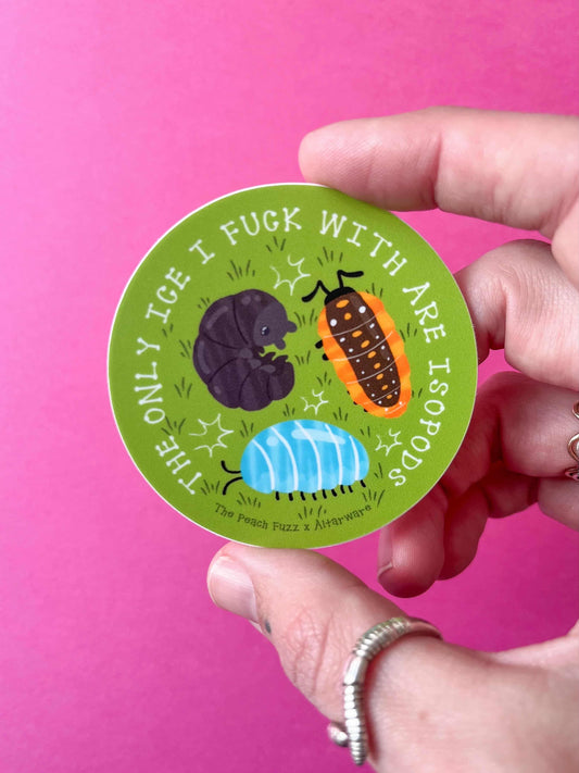Isopods Not ICE Sticker