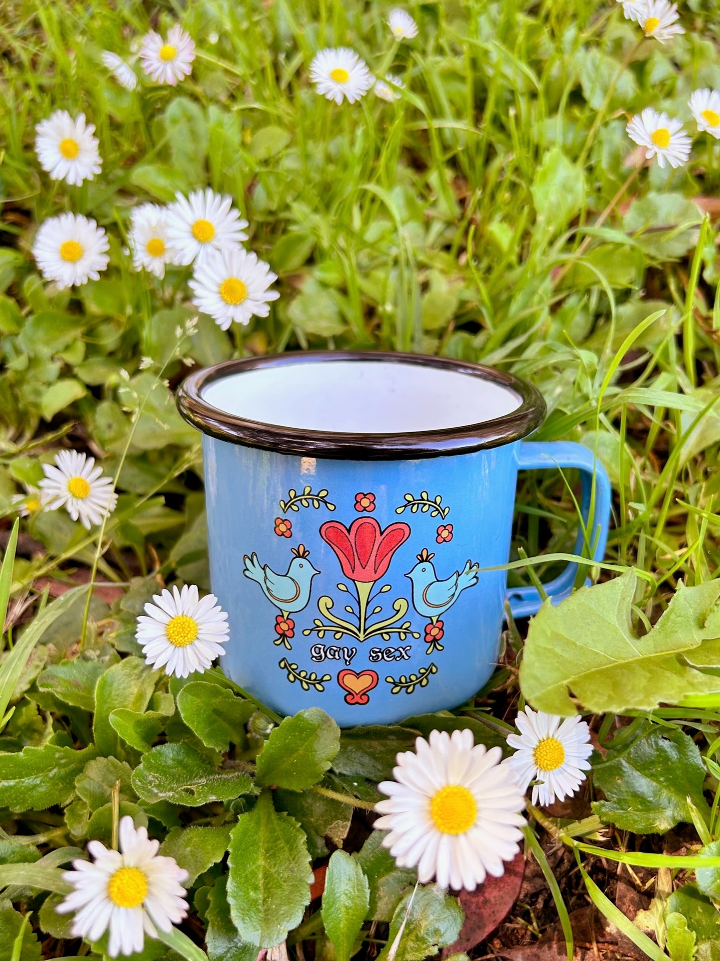 Gay Sex Enamel Mug
