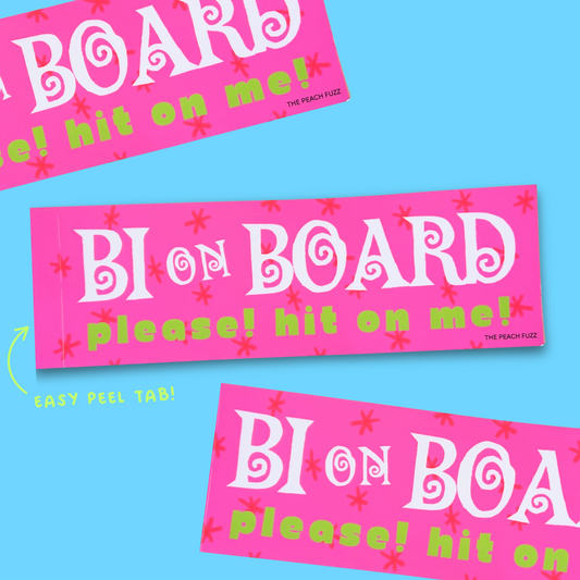 Bi On Board Bumper Sticker