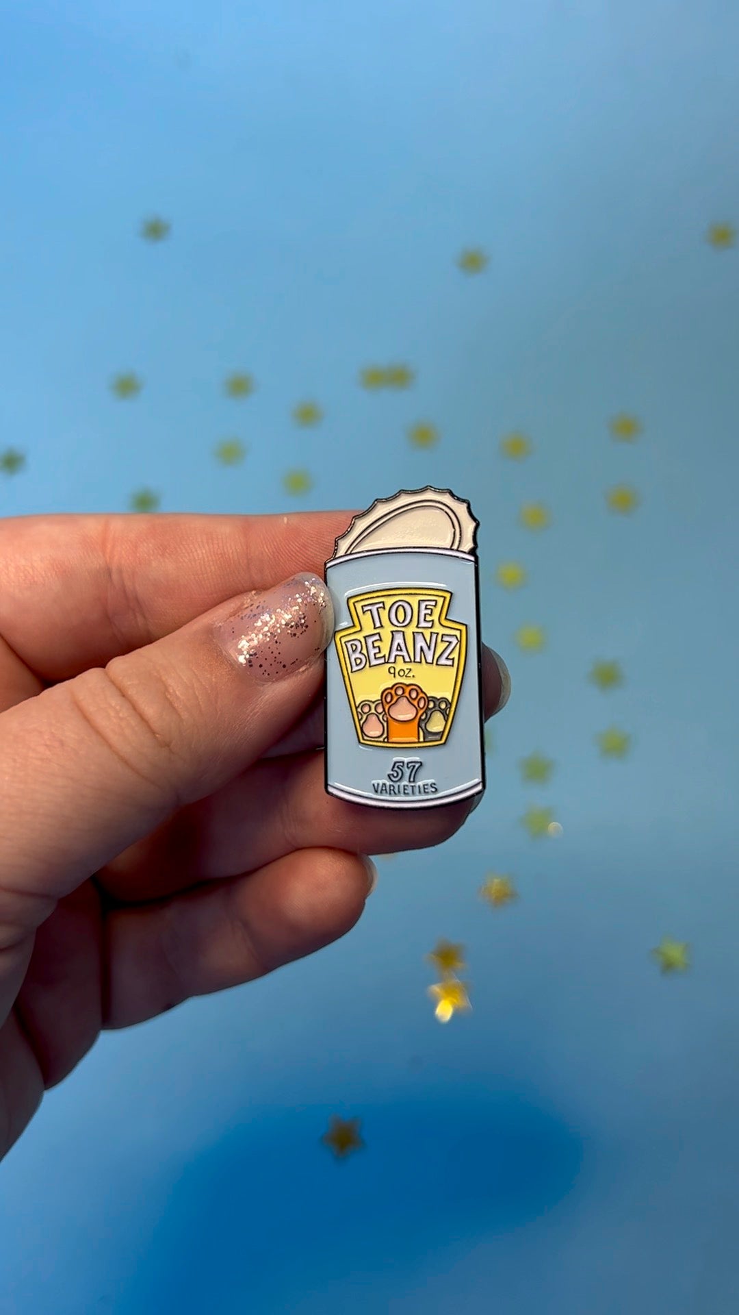 Toe Beans Enamel Pin