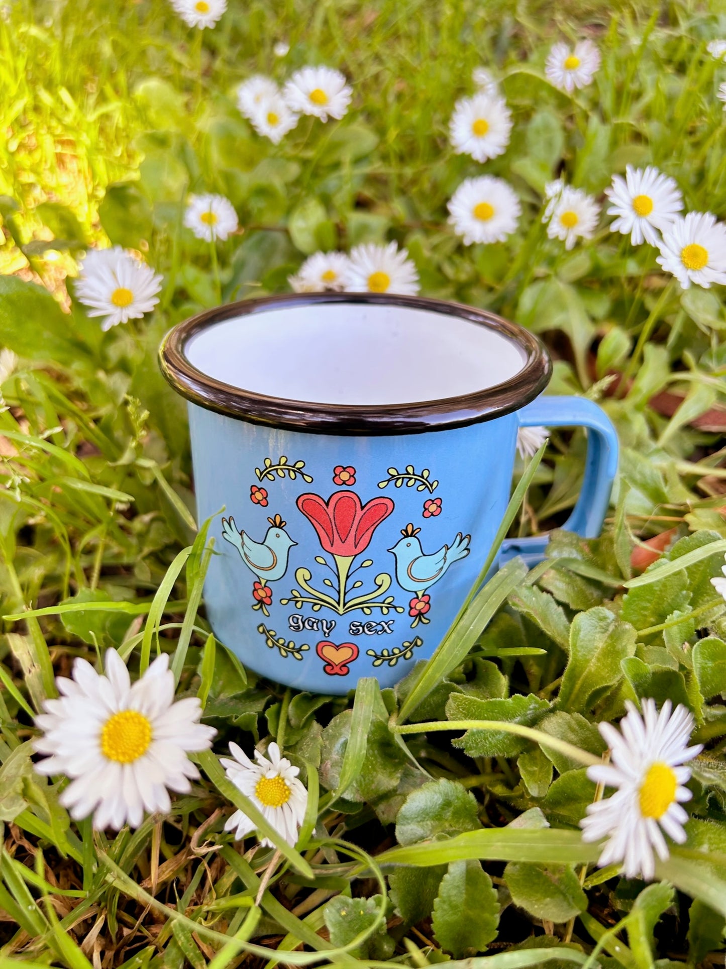Gay Sex Enamel Mug