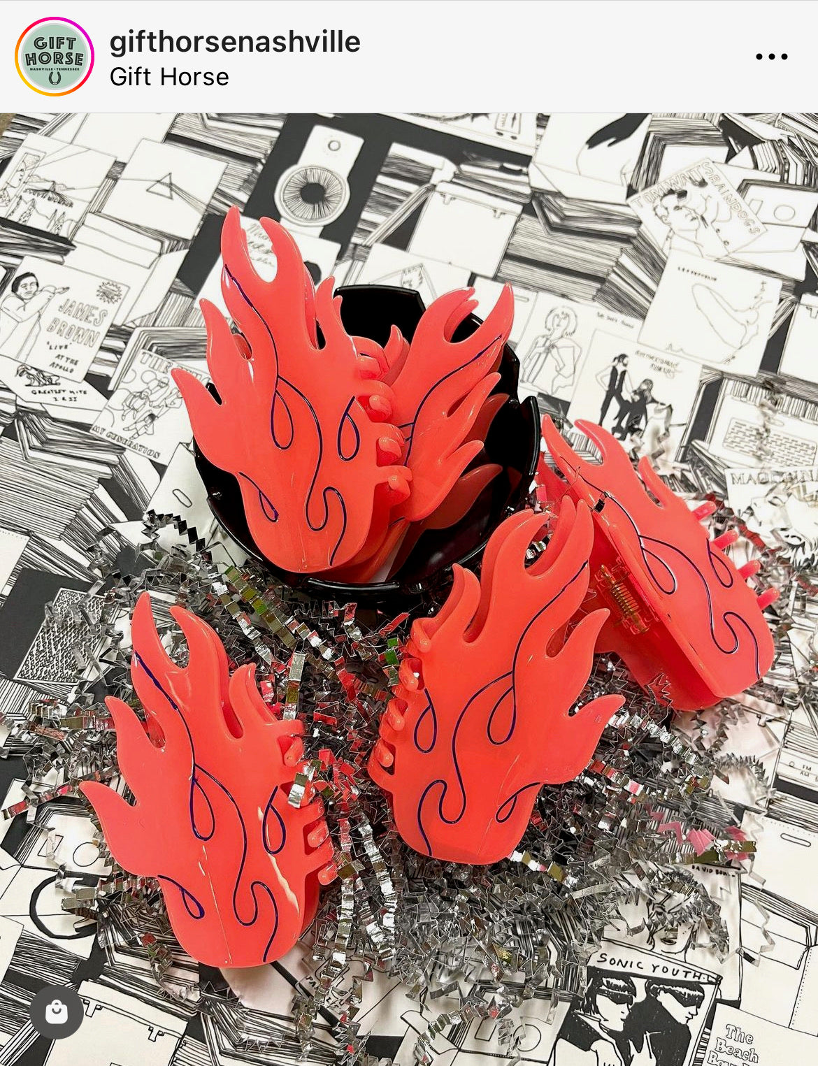 Flamin’ Hot Flames Hair Claw
