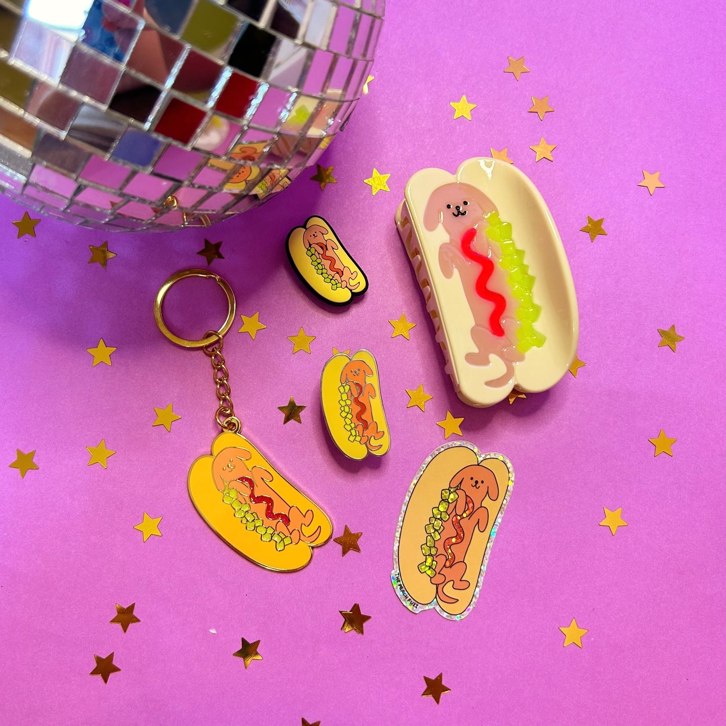 Hot Doggy Dog Enamel Pin
