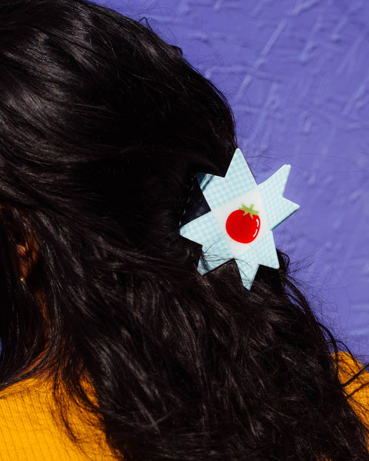 Tomato Quilt Hair Claw TPF x Chaos Magic Studio