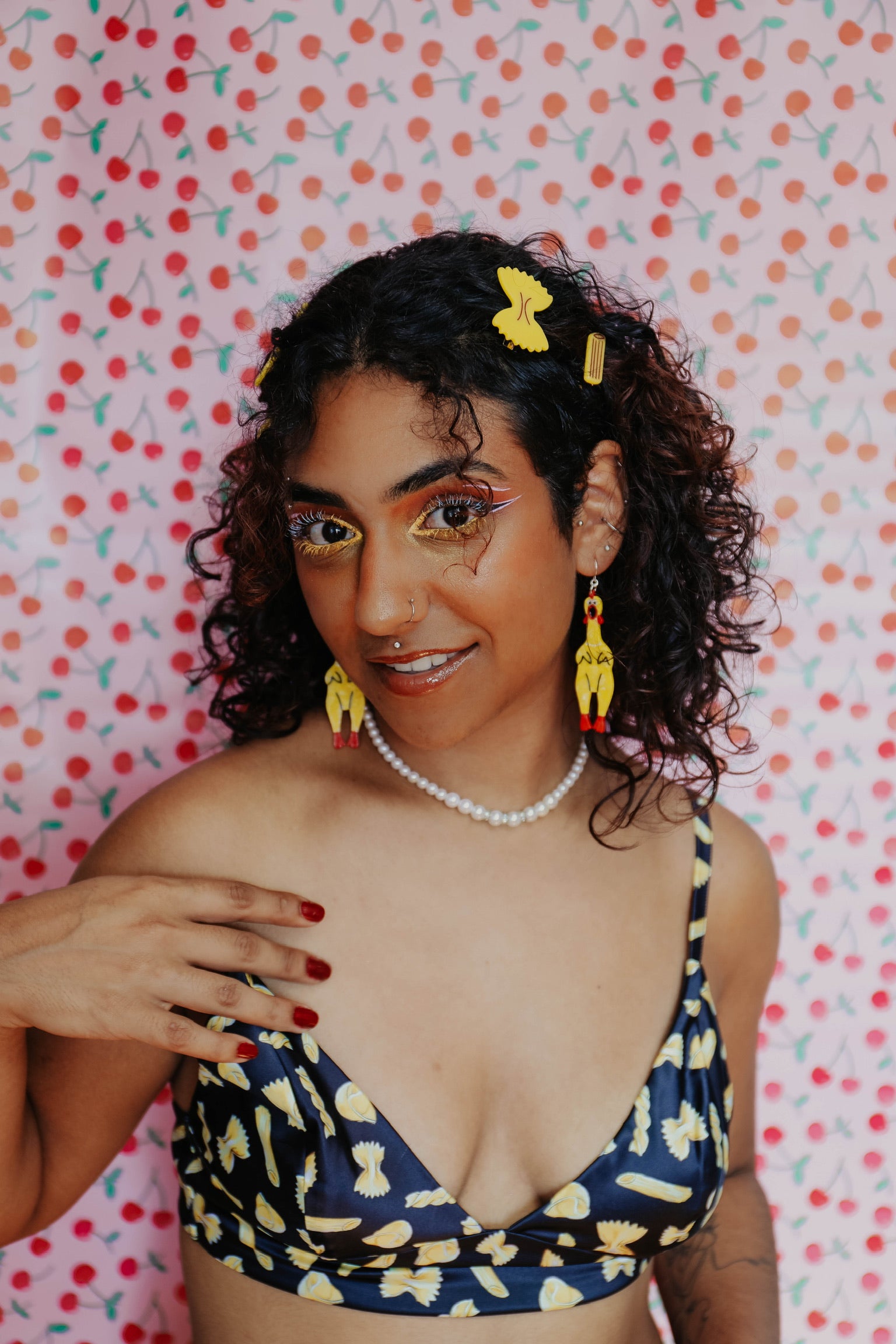 Rubber Chicken Earrings