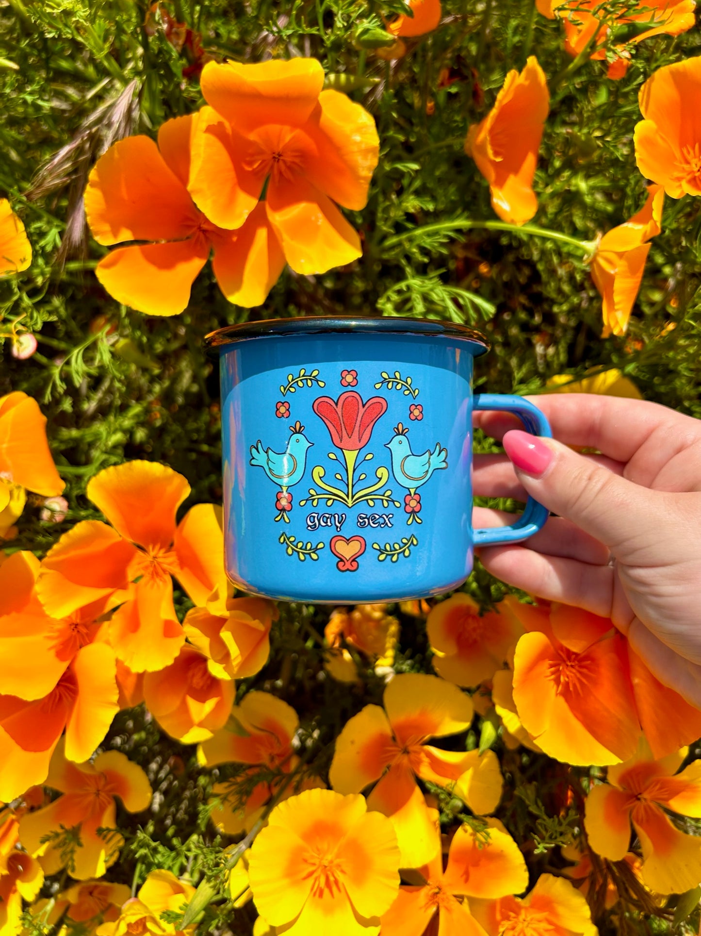 Gay Sex Enamel Mug