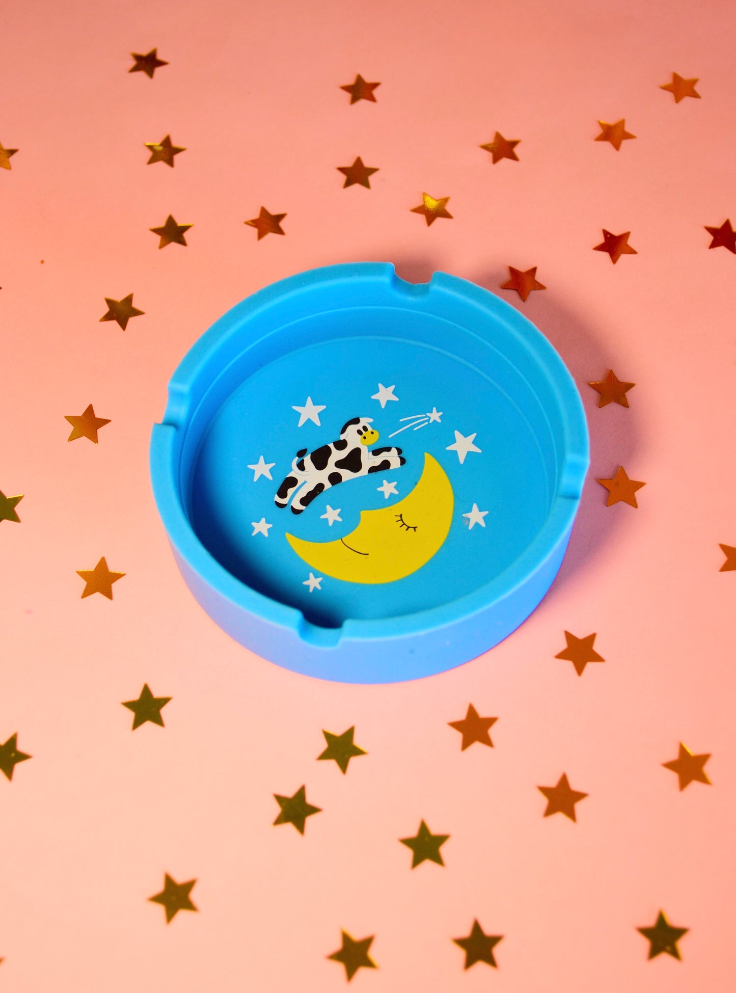 Cow Over The Moon Ash Tray
