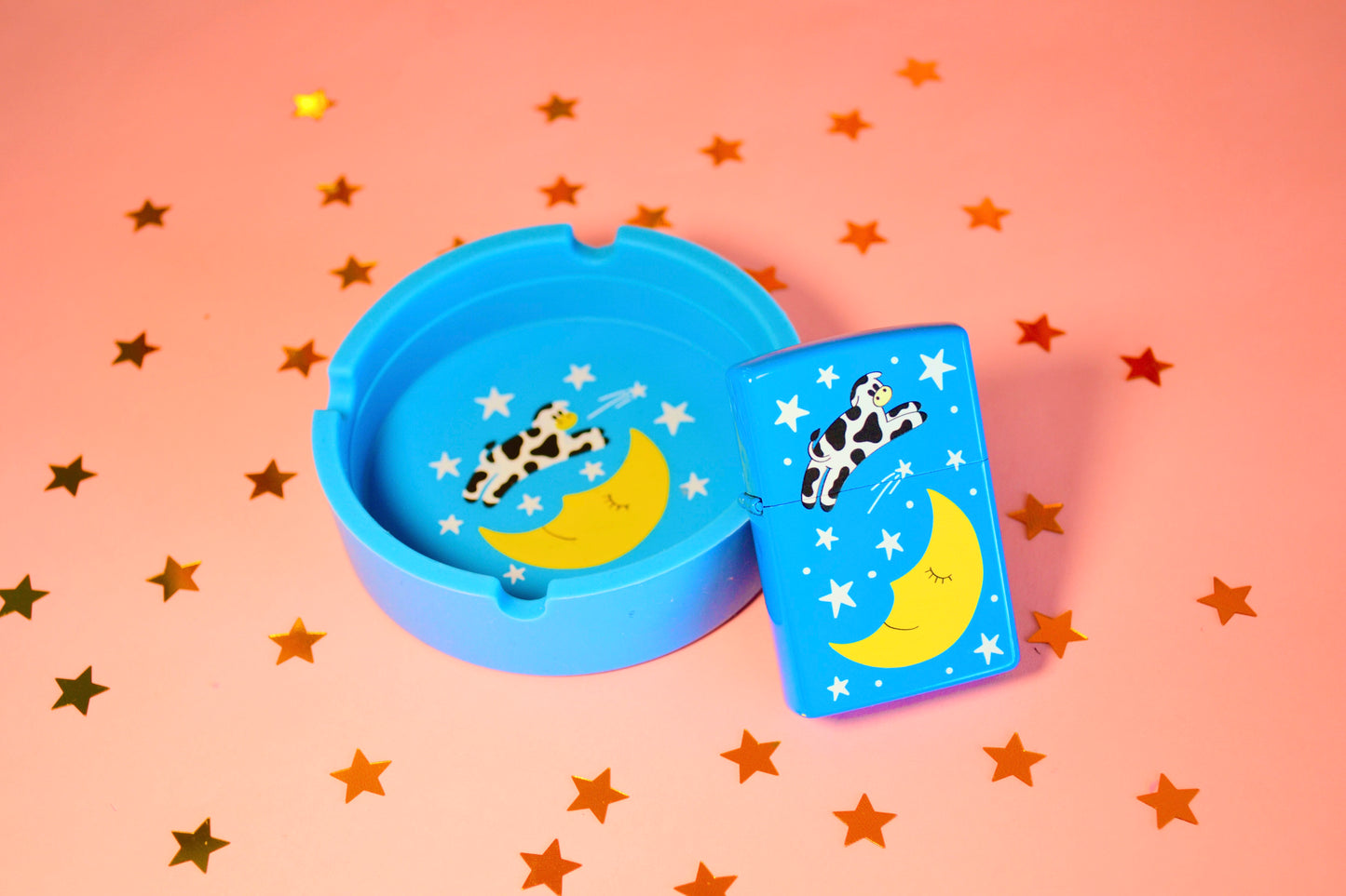 Cow Over The Moon Ash Tray