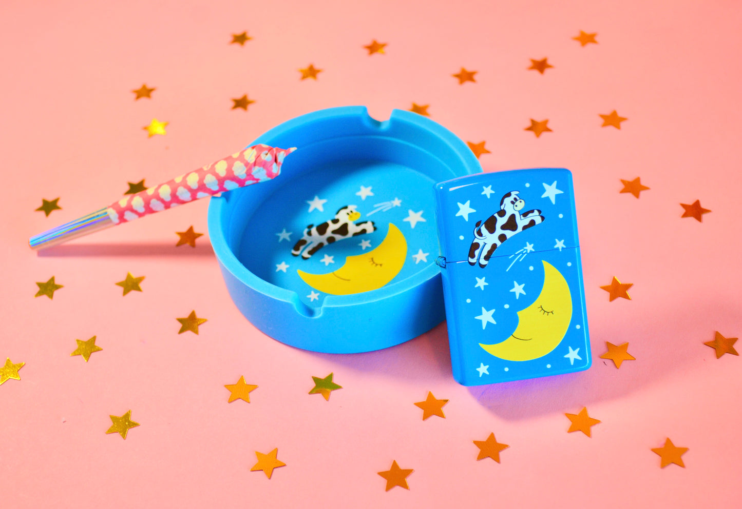 Cow Over The Moon Ash Tray