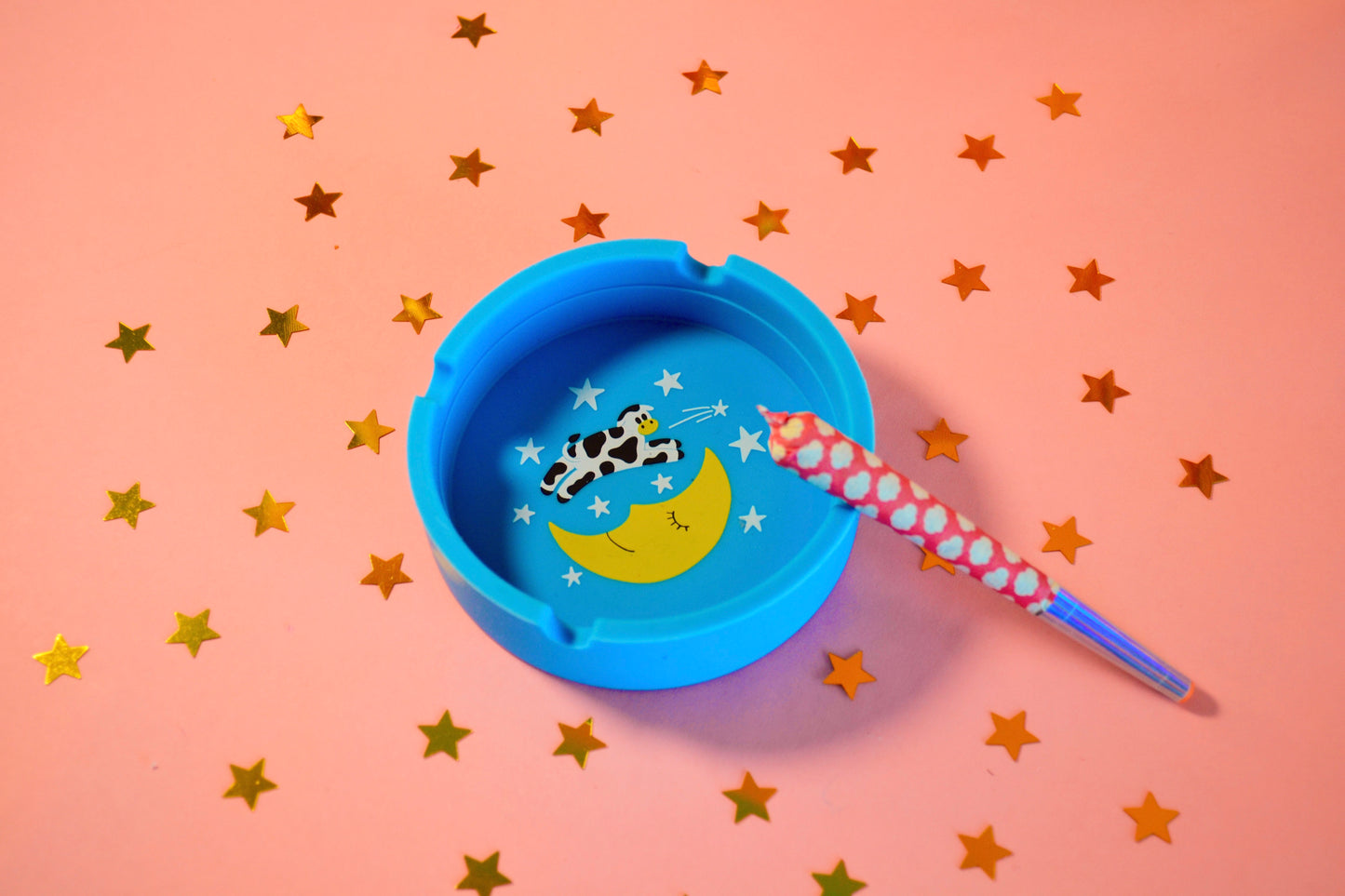 Cow Over The Moon Ash Tray
