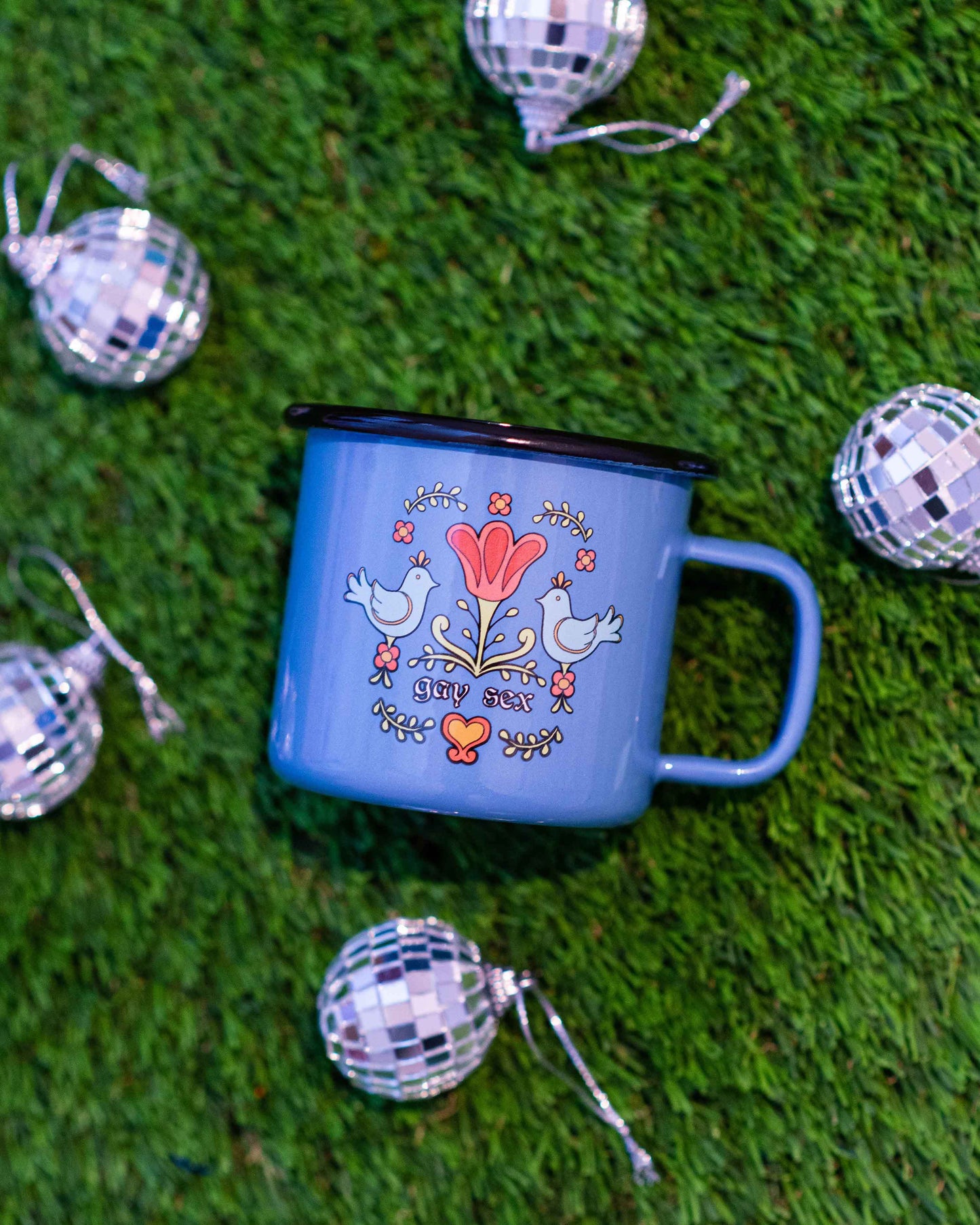 Gay Sex Enamel Mug