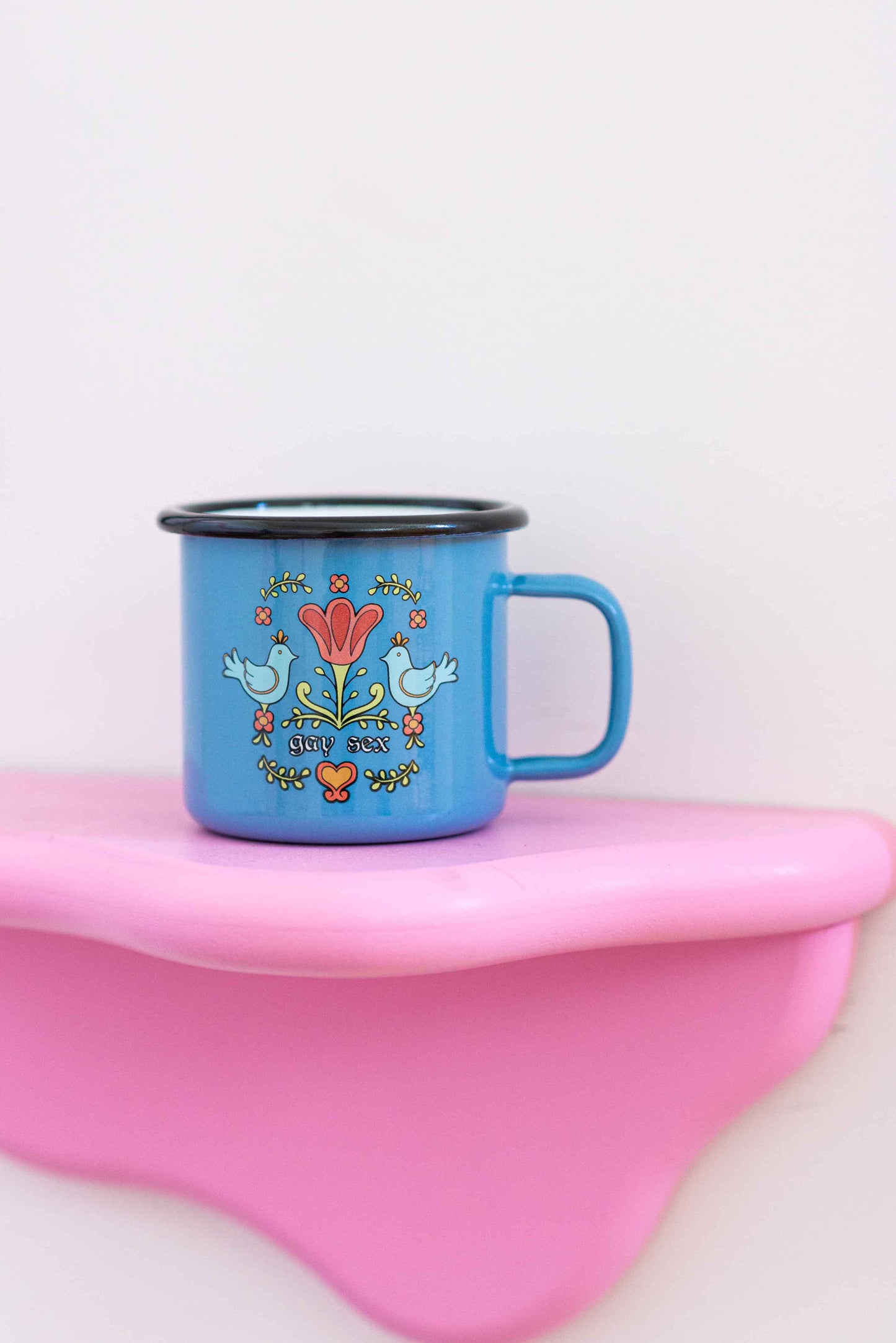 Gay Sex Enamel Mug