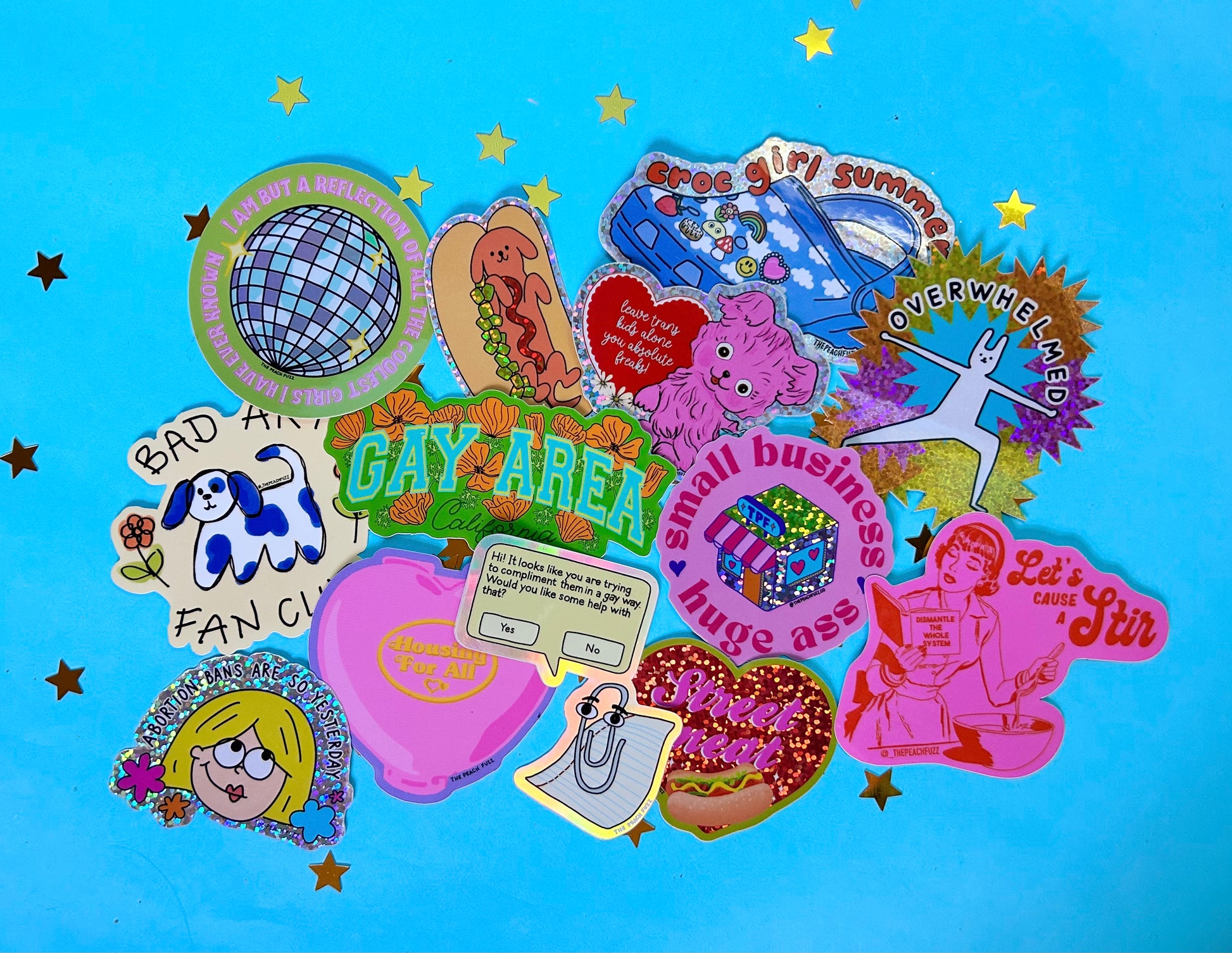 Gay Clippy Holographic Sticker