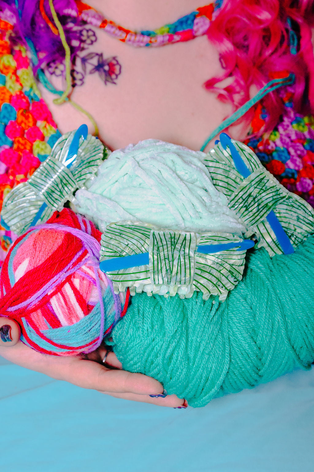 Crochet Yarn Hair Claw