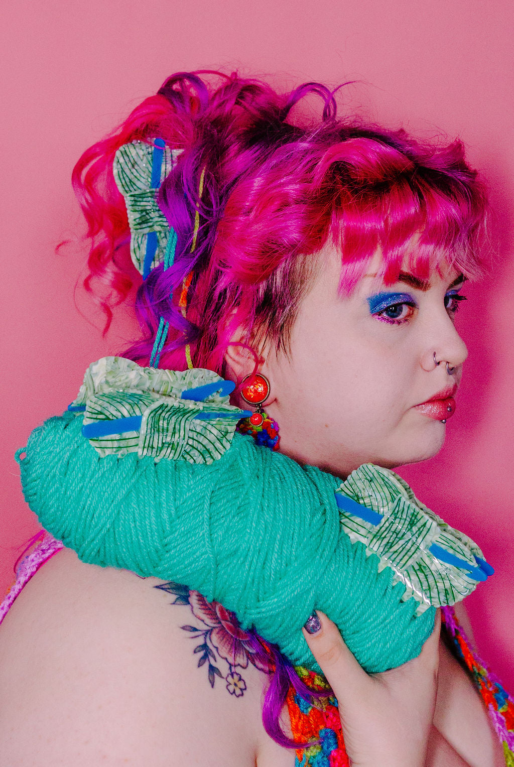 Crochet Yarn Hair Claw