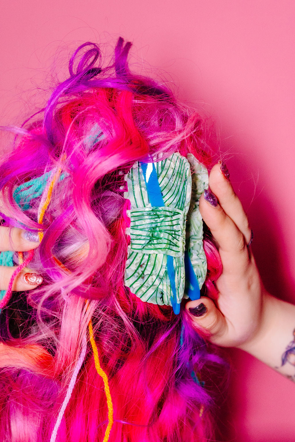 Crochet Yarn Hair Claw