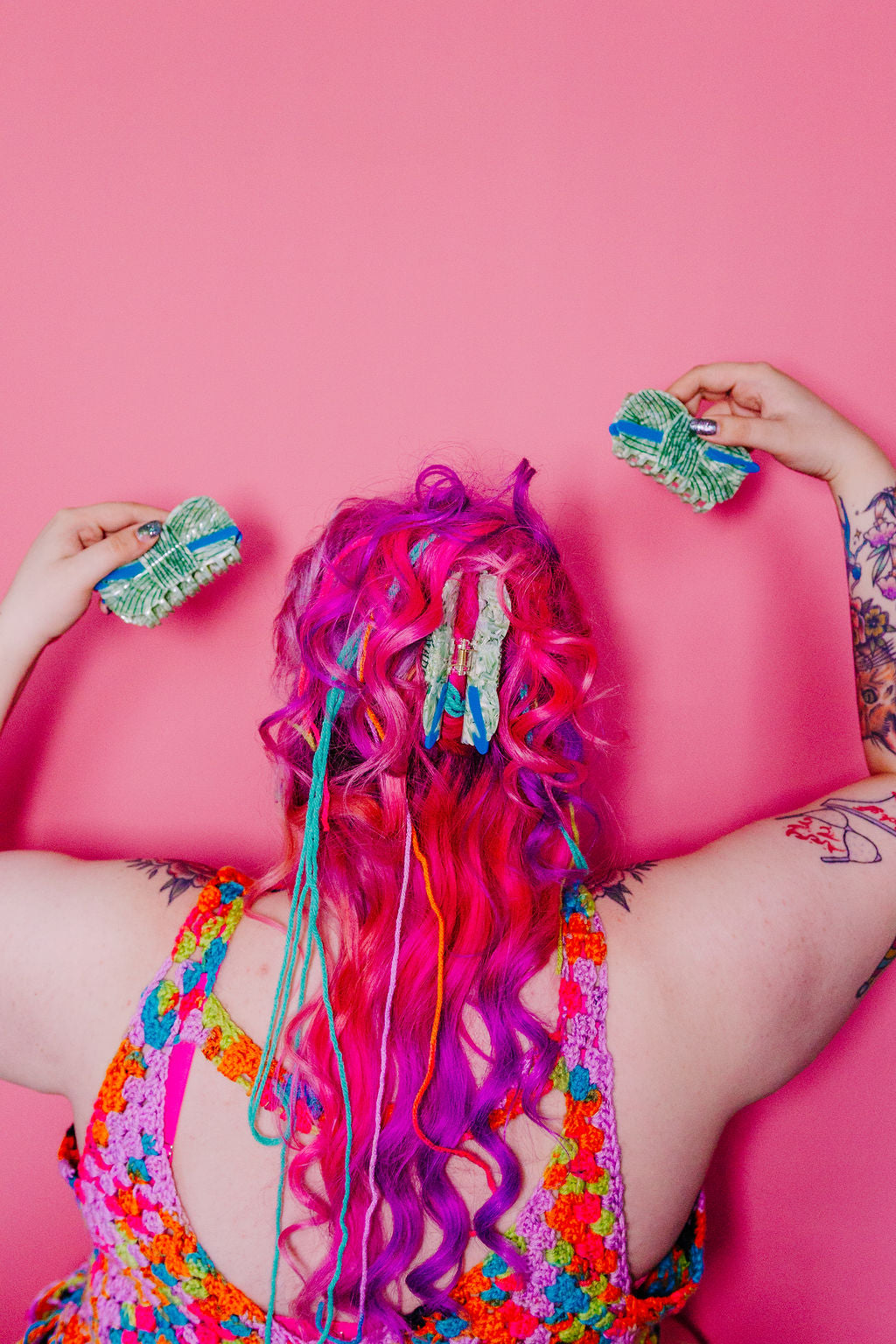 Crochet Yarn Hair Claw
