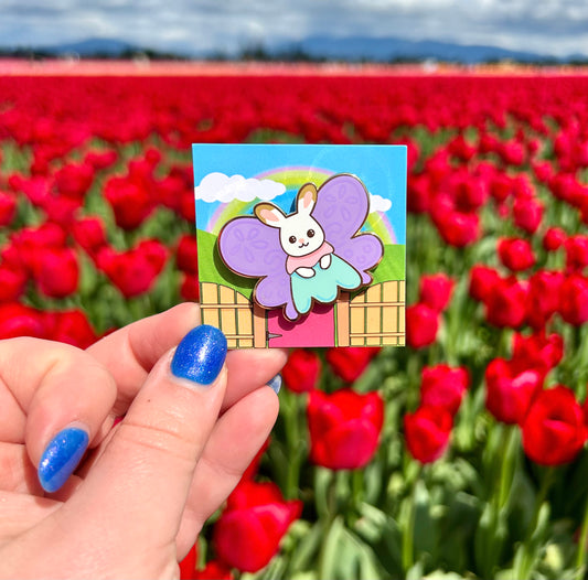 Butterfly Bunny Enamel Pin