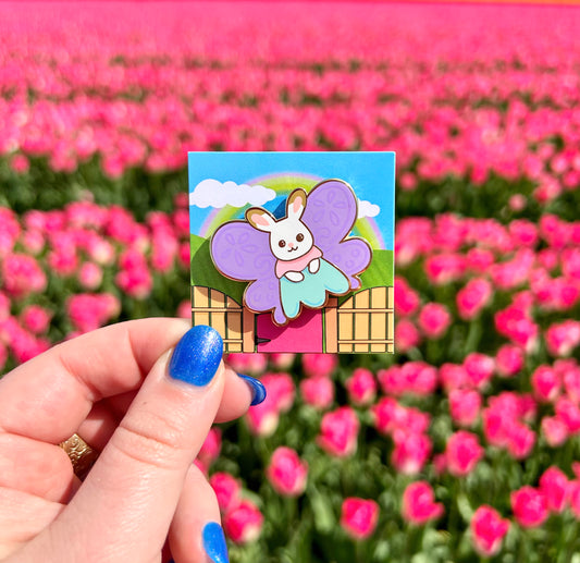 Butterfly Bunny Enamel Pin