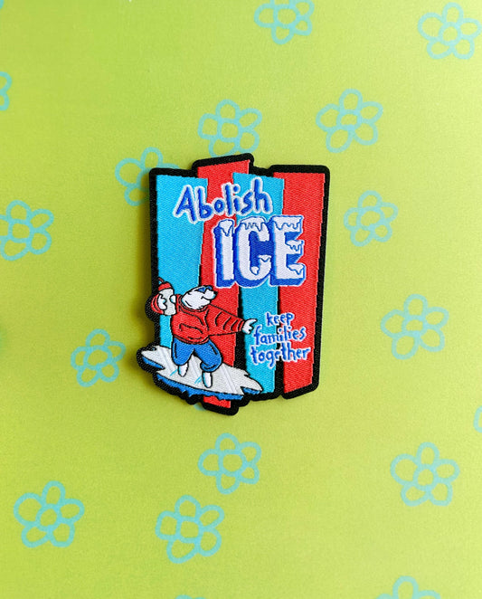 Abolish ICE Iron-On Patch