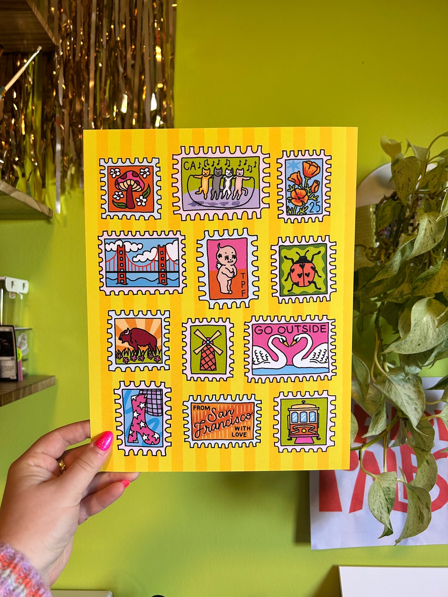 San Francisco Stamp Print