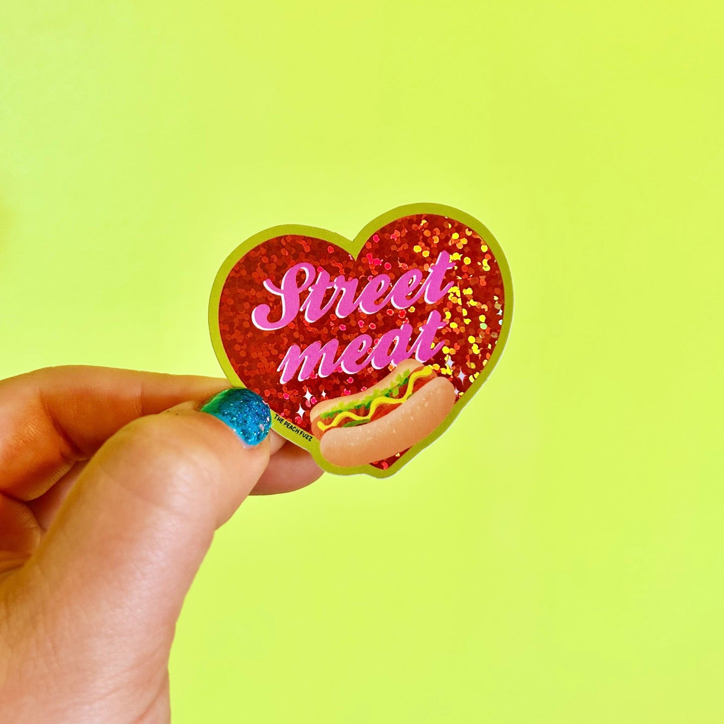 Street Meat Glitter Sticker