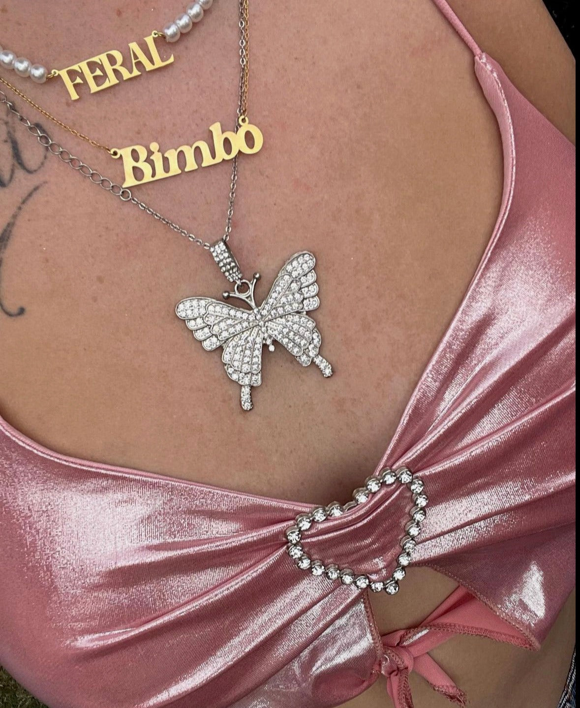 Bimbo Nameplate Necklace