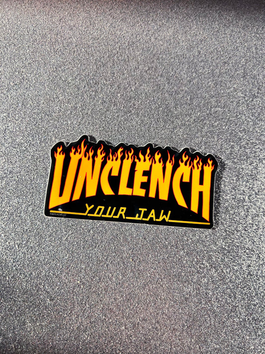 Unclench Your Jaw Sticker