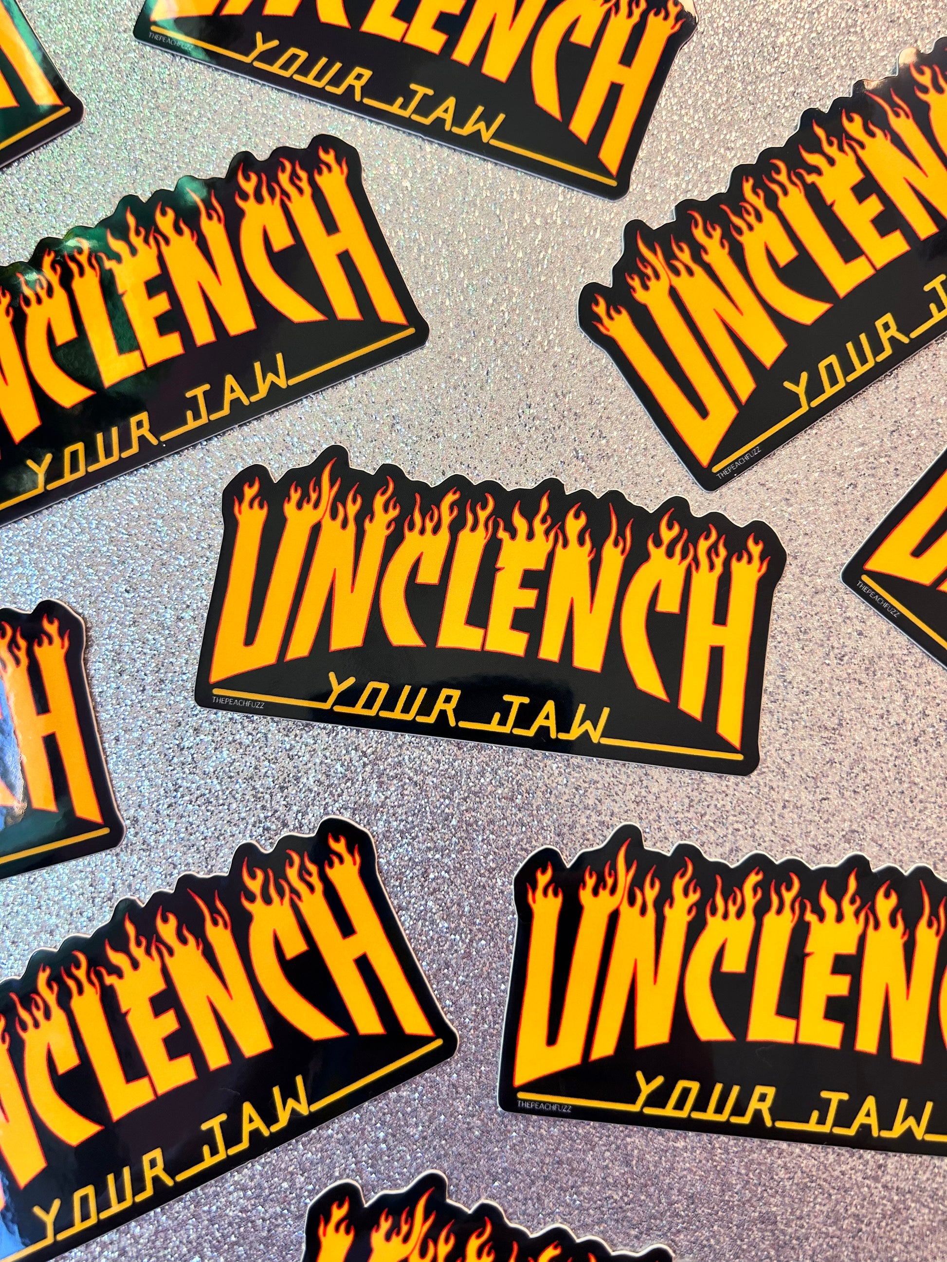 Unclench Your Jaw Sticker