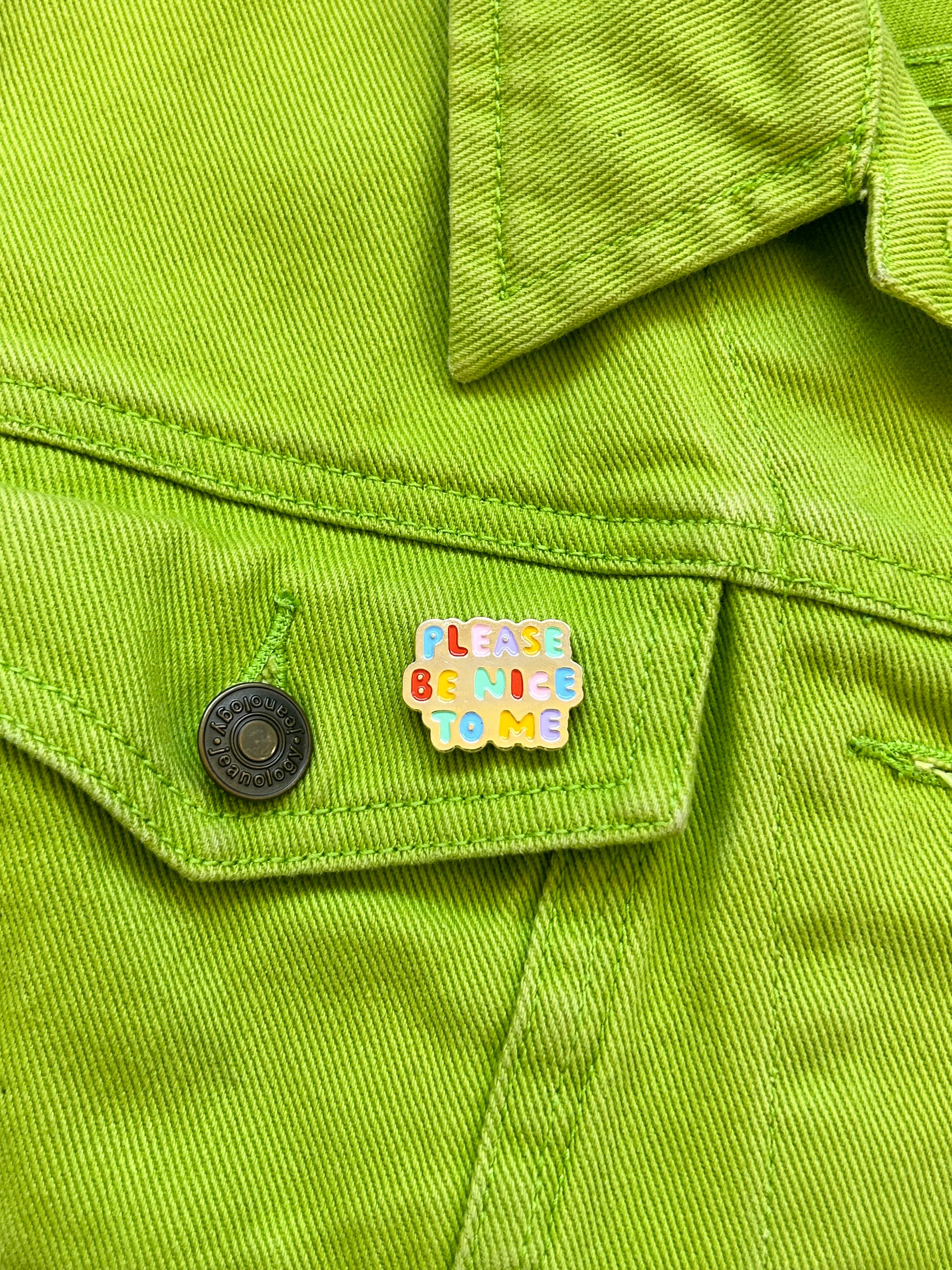 Please Be Nice To Me Enamel Pin
