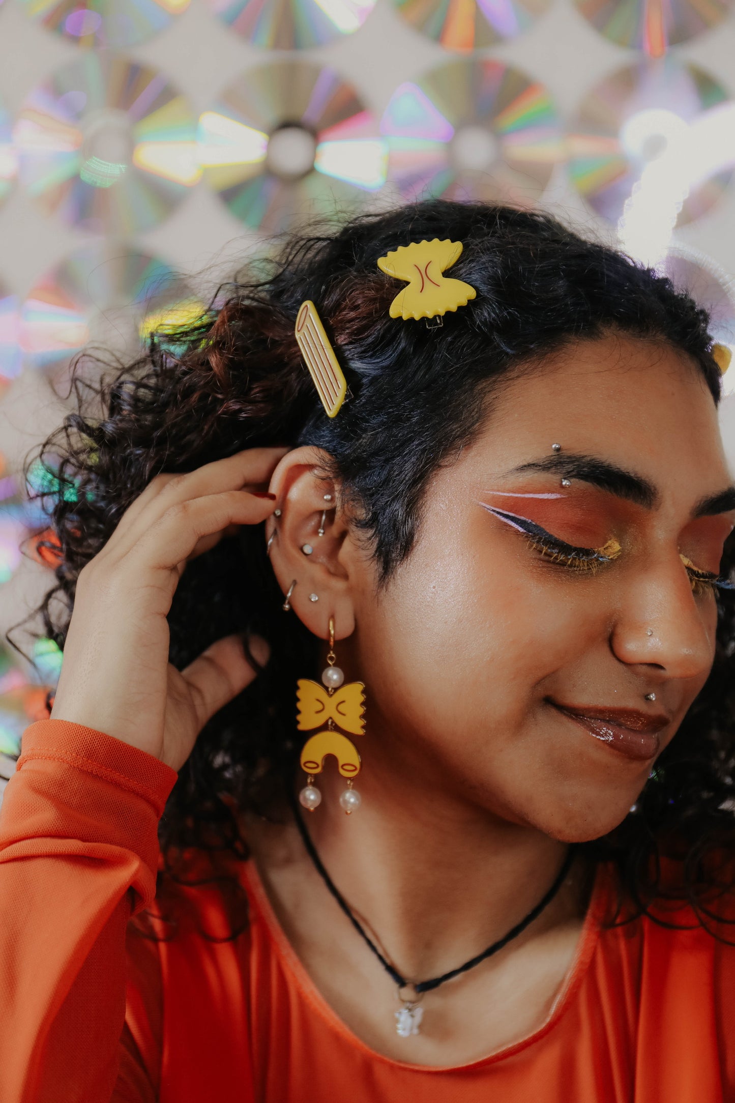 Pasta Party Dangly Earrings