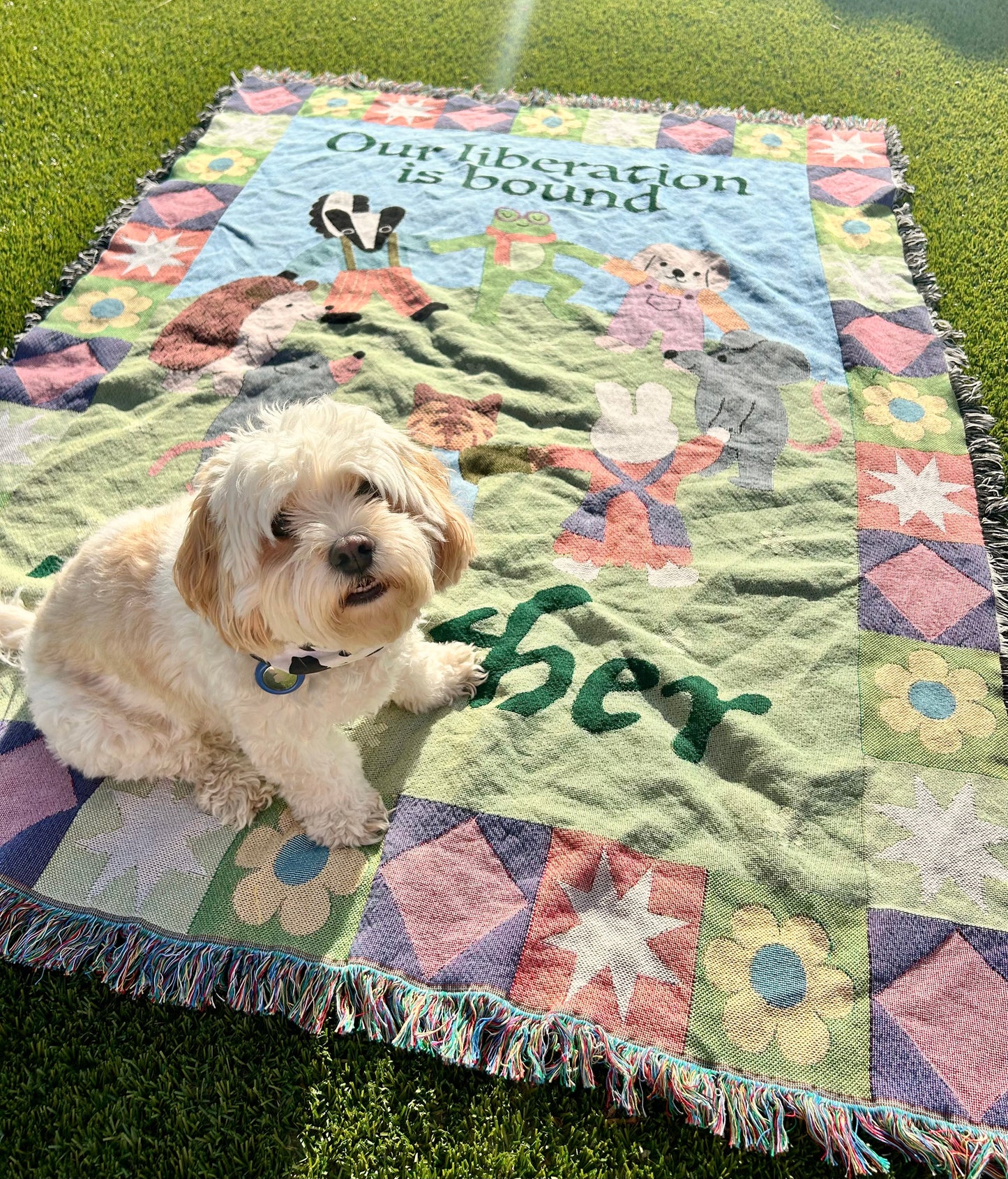 Our Liberation Is Bound Together Blanket