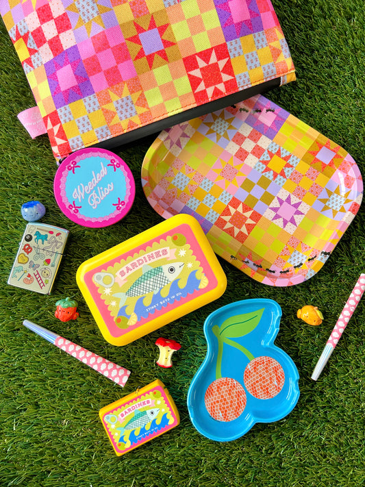 Small Patchwork Quilt Tray
