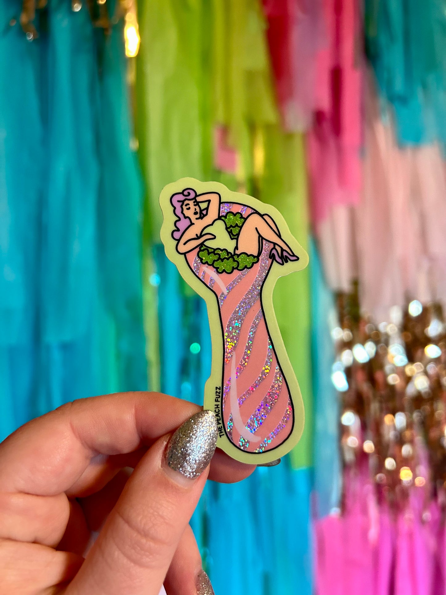 Total Smoke Show Glitter Sticker