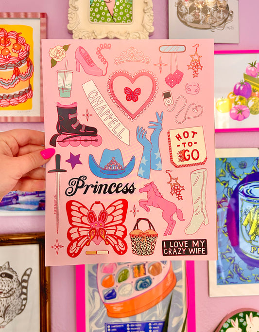 Midwest Princess Chappell Roan Print