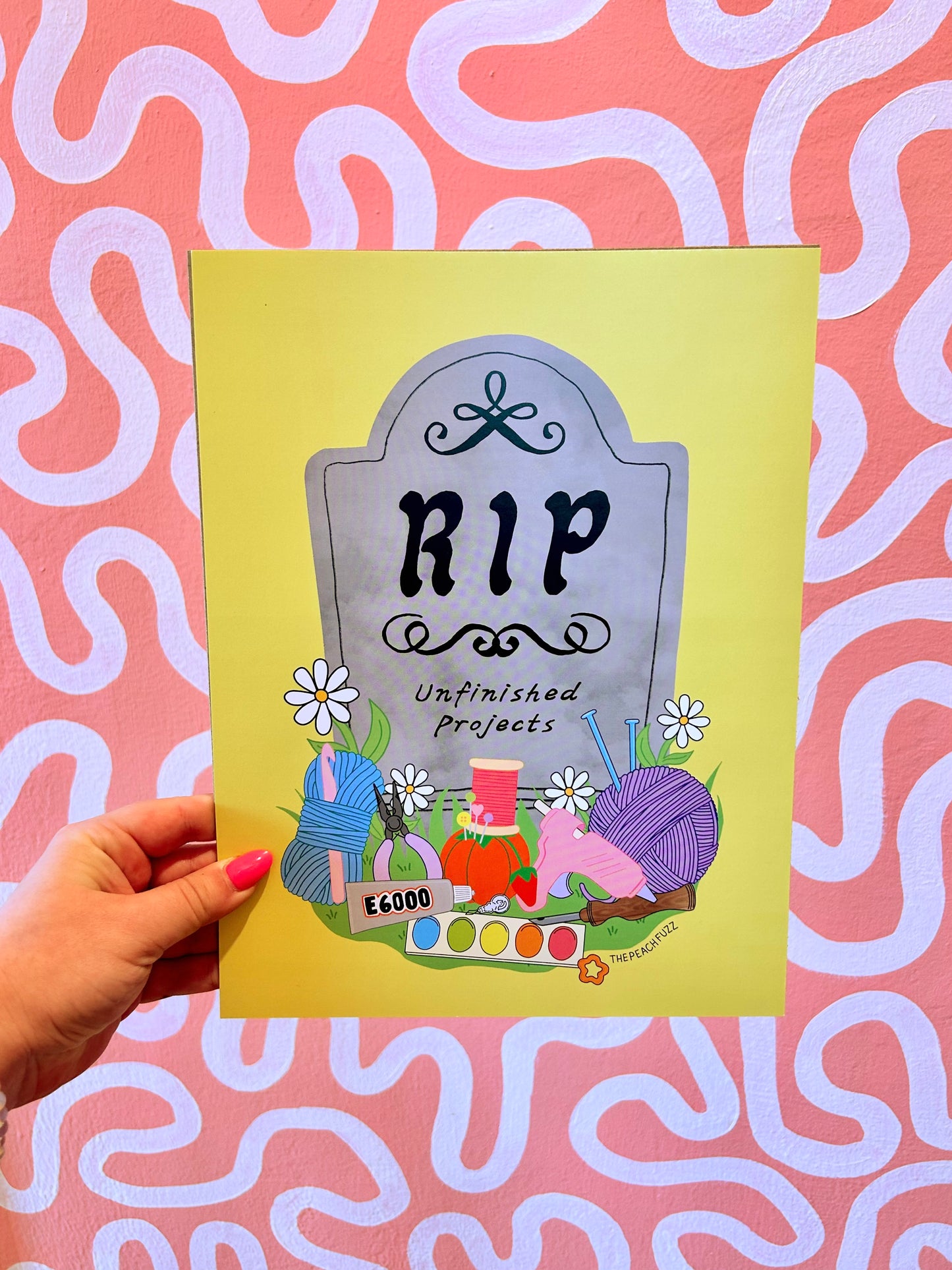 R.I.P. Unfinished Projects Print