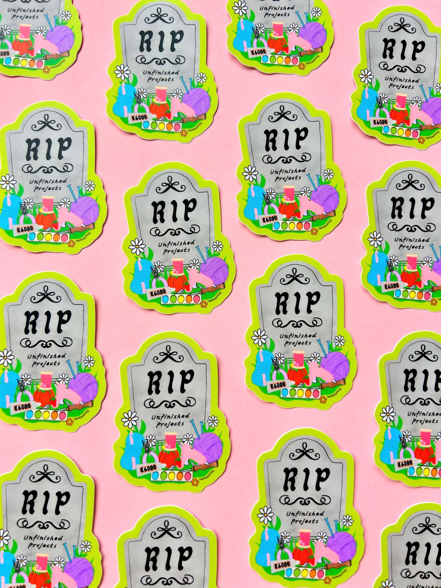 R.I.P. Unfinished Projects Sticker