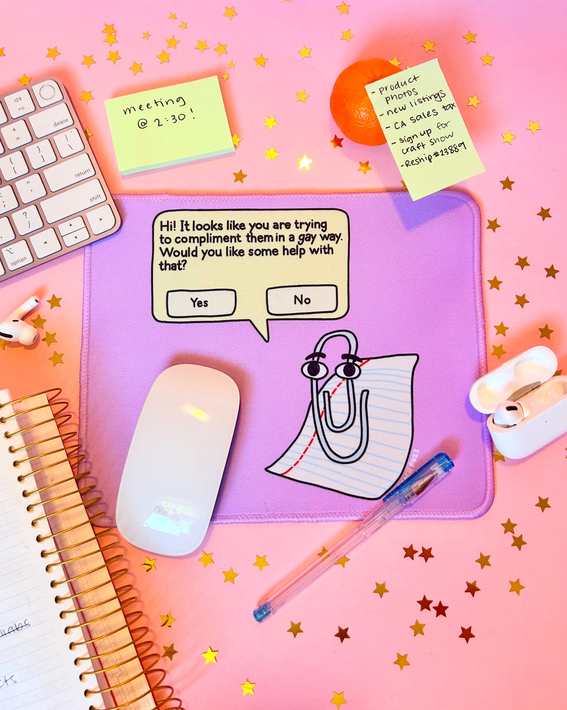 Gay Clippy Mousepad