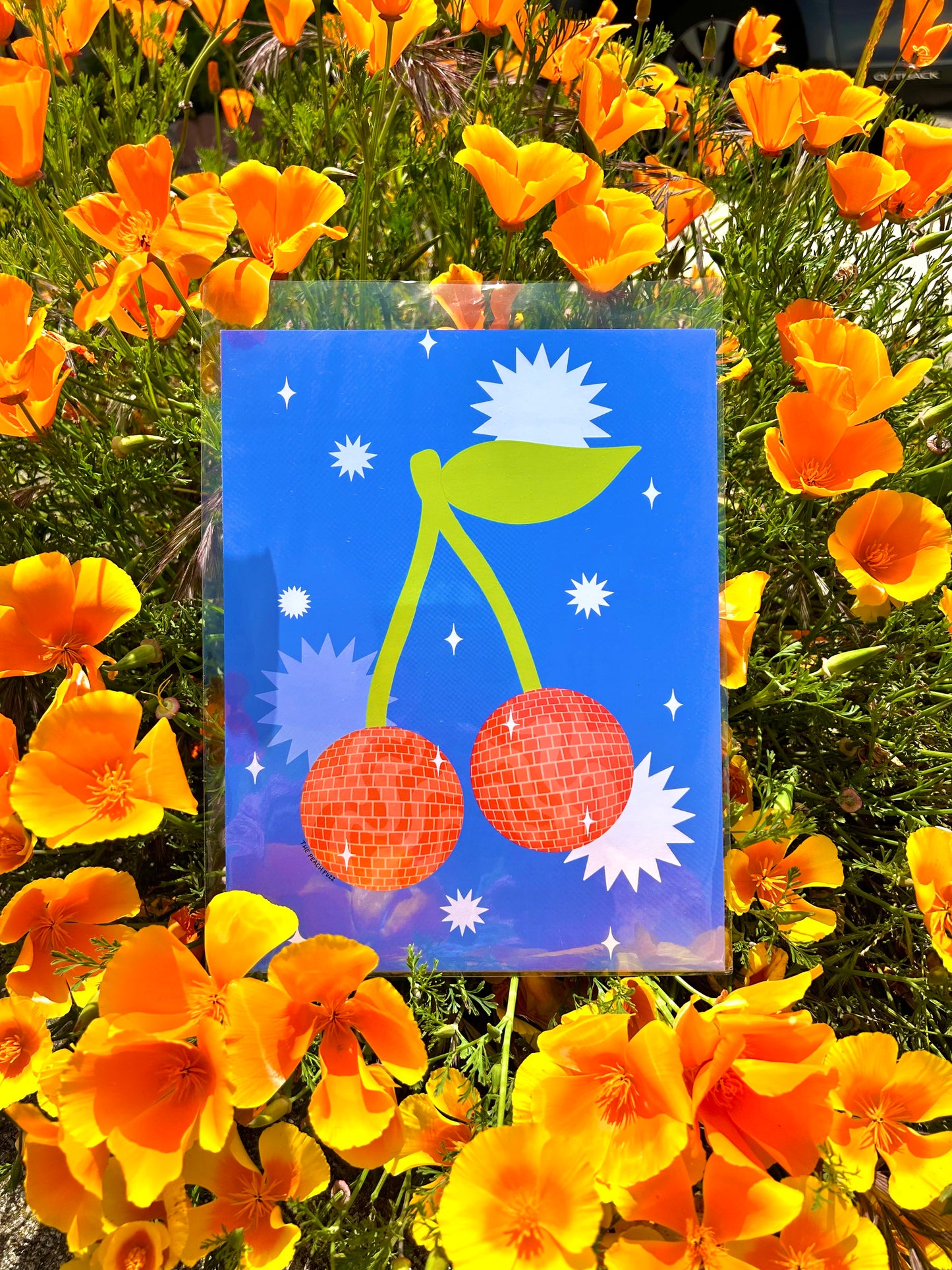 Disco Cherries Print