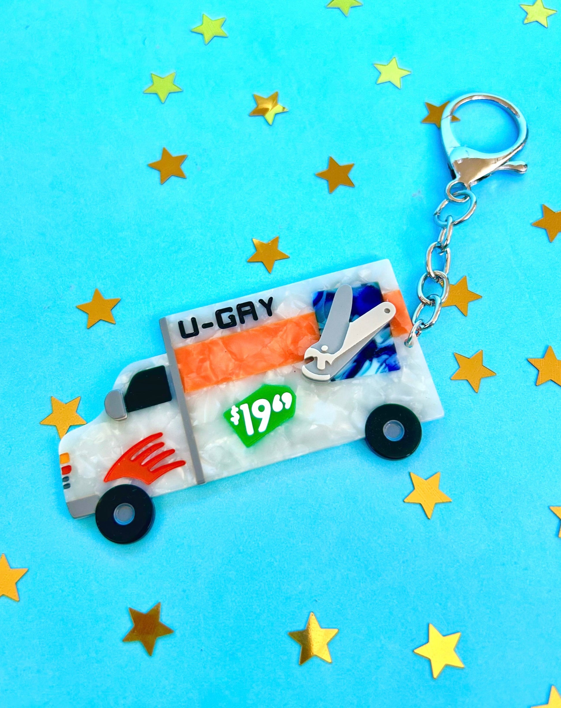 U-Gay Moving Truck Keychain