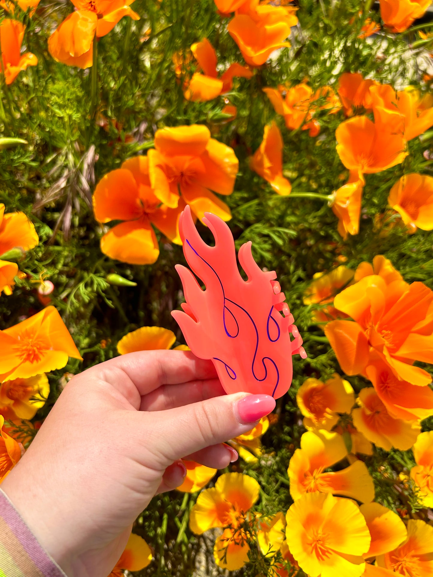 Flamin’ Hot Flames Hair Claw