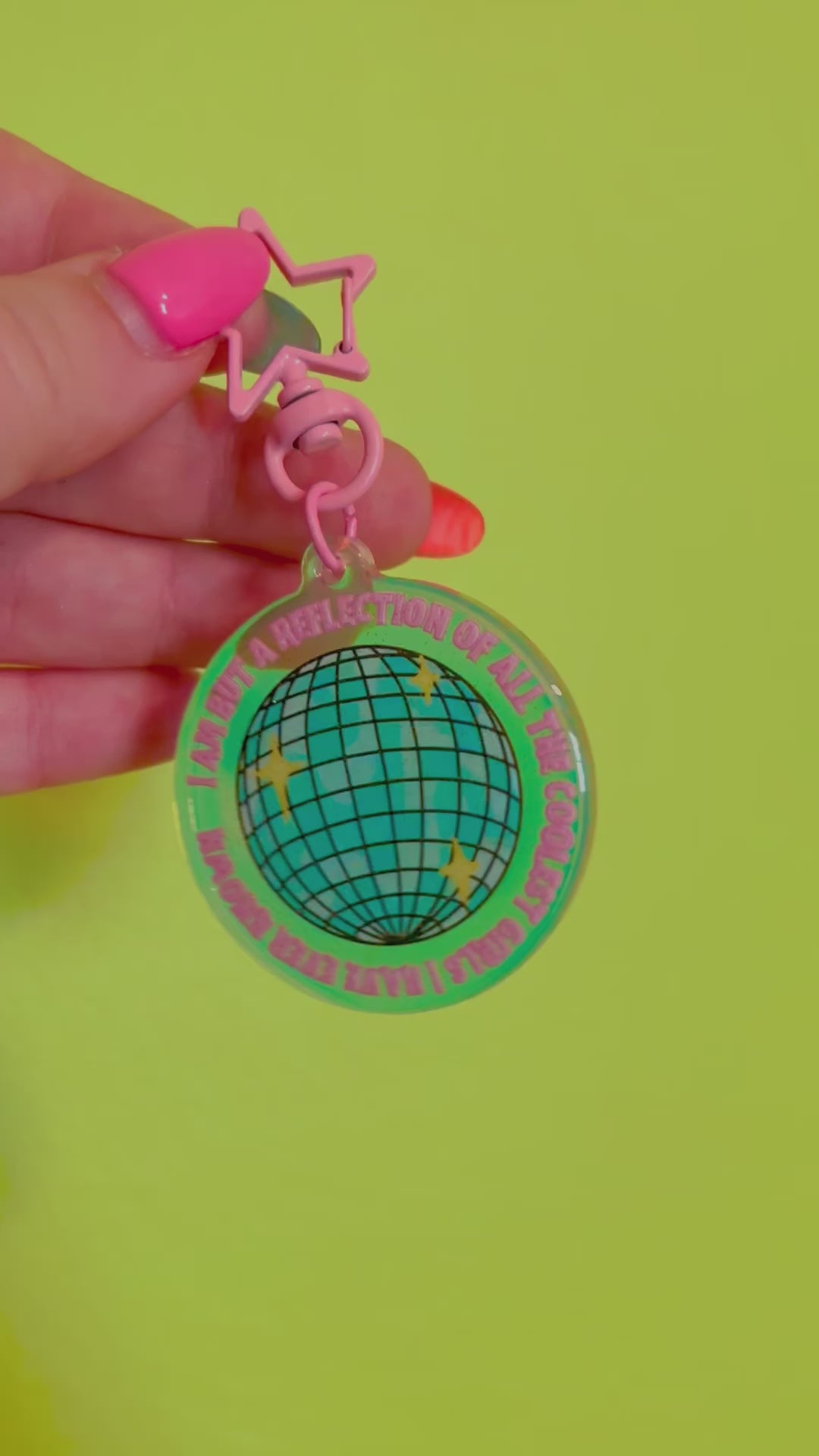 Reflection of the Coolest GIRLS I've Known Keychain