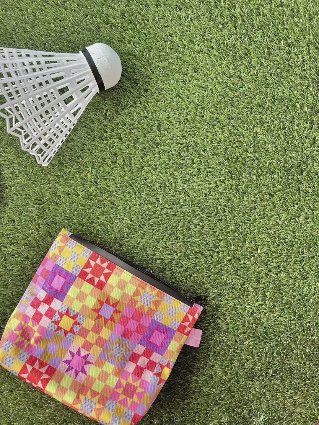 Patchwork Quilt Smell-Proof Stash Bag