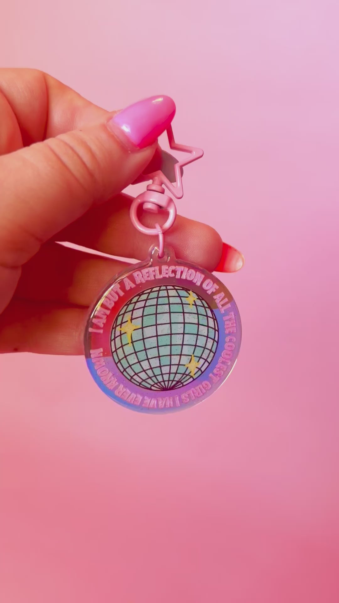 Reflection of the Coolest GIRLS I've Known Keychain