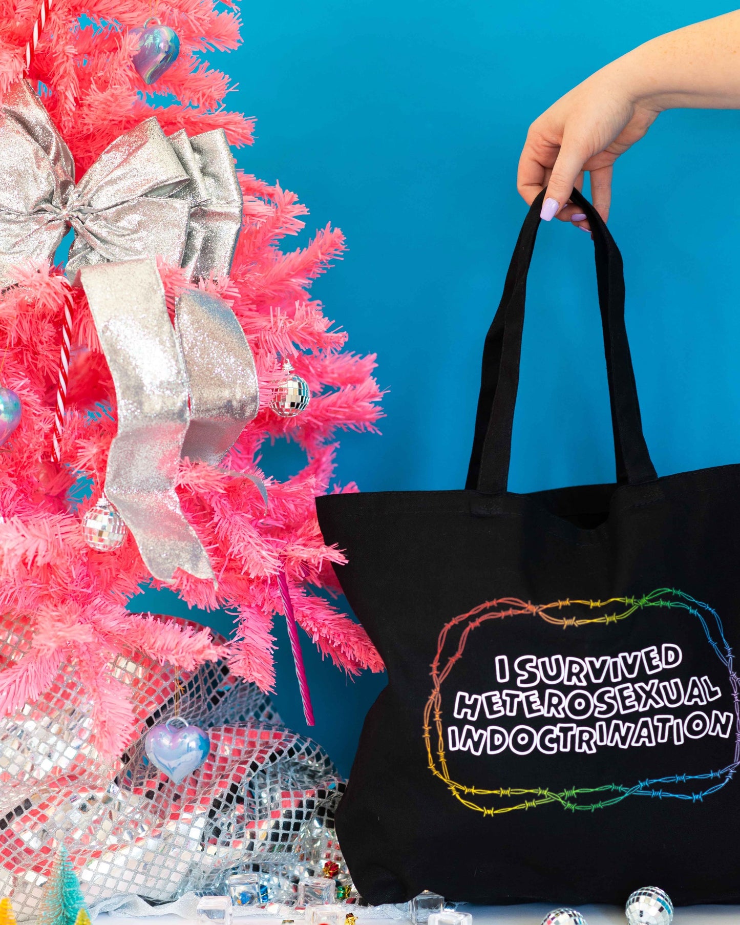 I Survived Heterosexual Indoctrination Tote Bag
