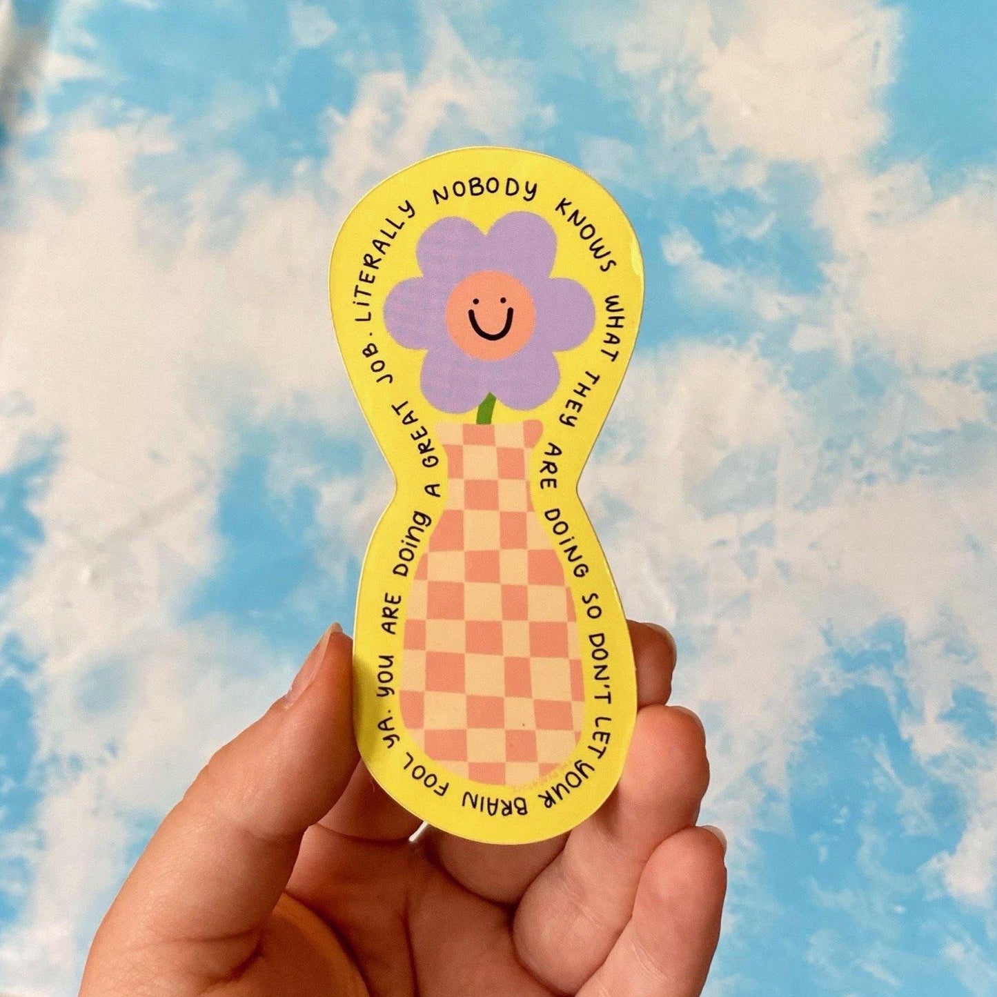 Flower Friend Sticker - The Peach Fuzz