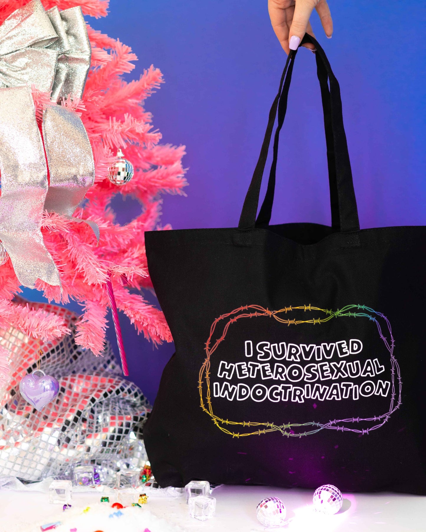 I Survived Heterosexual Indoctrination Tote Bag