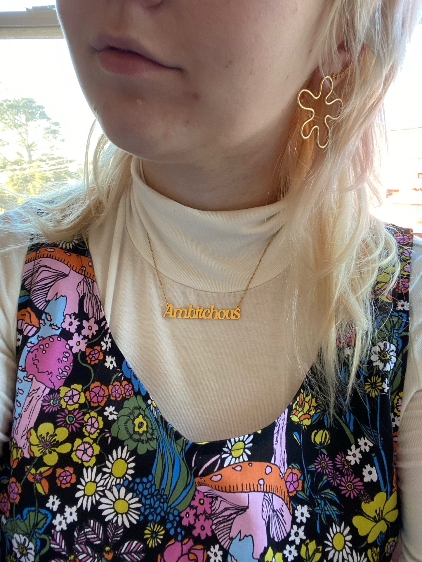 Ambitchous Nameplate Necklace
